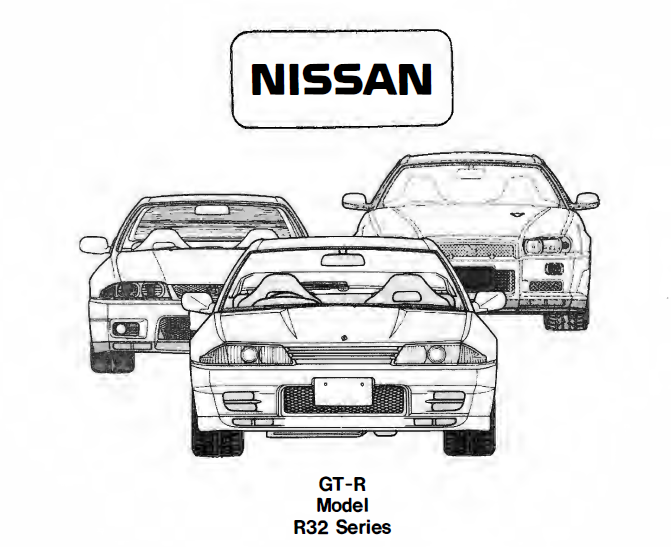 GTR R32 Service Manual Cover